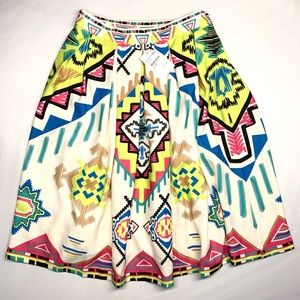 Anthropologie Champagne & Strawberry Skirt